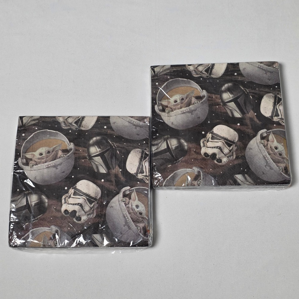 Unique Star Wars Mandalorian Napkins‎ Grogu 2pk 32ct 2-Ply 78322